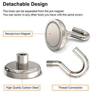 Strong Magnetic Hooks – Multi-Purpose Kitchen & Home Storage