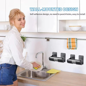 Wall-Mounted Trash Bag Holder & Plastic Bag Organizer for Kitchen
