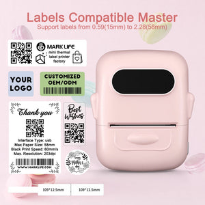 Marklife P50 Portable Bluetooth Thermal Label Printer