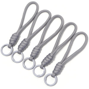 5Pcs Colorful Braided Keychain Lanyard – Anti-Lost Phone & Car Key Strap