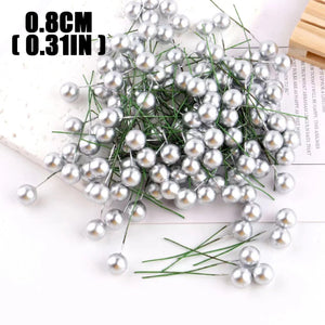 Mini Artificial Red Berries for Christmas Wreaths, DIY Floral Crafts & Home Decor
