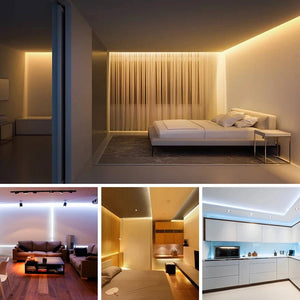 220V Waterproof COB LED Strip Light with ON/Off Switch