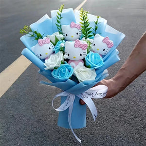 Hello Kitty Plush Bouquet – My Melody, Kuromi & Cinnamoroll Gift