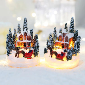 LED Christmas Miniature House Night Light – Festive Decor