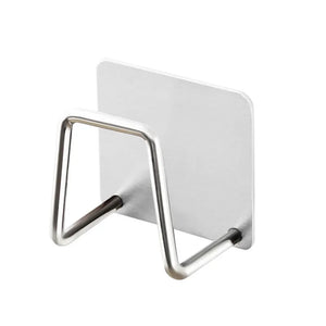 Stainless Steel Sponge Holder – Self-Adhesive Kitchen Sink Organizer