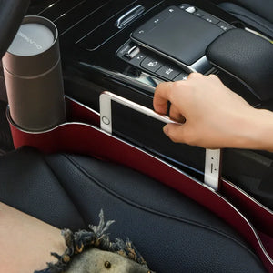 2Pcs Car Front & Rear Seat Cup Holders, Multi-Functional Storage Box