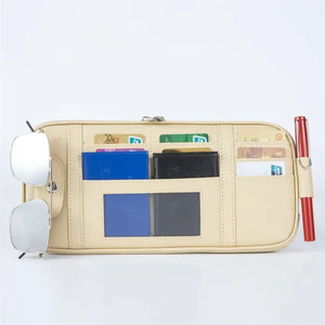 Car Sun Visor Organizer – Sunglasses & Card Holder