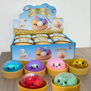 Glitter Dumpling Squishy Toy – Sensory Stress Relief