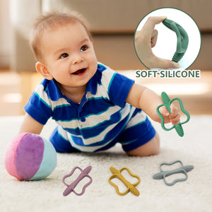 Writing Baby Silicone Teething Toy with Easy-Grip Handle