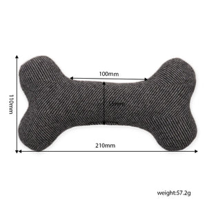 Interactive Squeaky Dog Bone Toy – Plush Chew Toy for Puppies