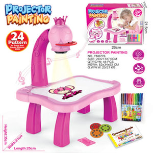 Kids LED Drawing Projector Toy, Educational Painting Board for Girls and Boys