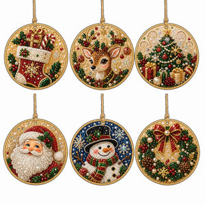 DIY Christmas Diamond Art Wooden Decorations