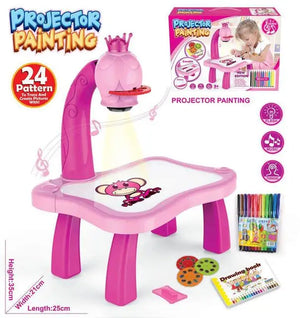 Kids LED Drawing Projector Toy, Educational Painting Board for Girls and Boys