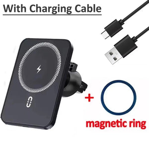 MagSafe Car Phone Holder with Wireless Charger – Magnetic Air Vent Mount