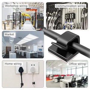 Self-Adhesive Cable Clips for Wire Management – Cable Clamp Accessories