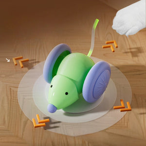 Interactive Electric Mouse Cat Toy – Rechargeable Smart Teaser Car