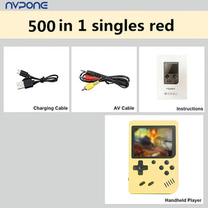 500+ Retro Handheld Game Console – 5-Inch Screen & TV Connectivity