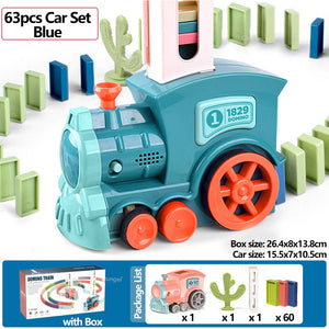 Automatic Domino Train Toy for Kids – Educational Building Set