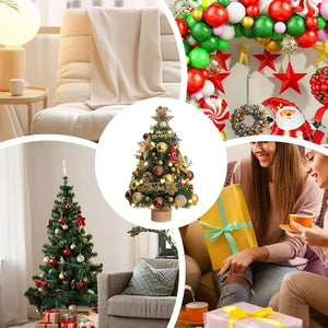 17.7-Inch Artificial Christmas Tree with Lights