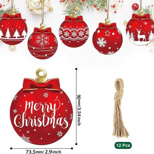 Christmas Wooden Hanging Balls – DIY Tree & Home Decorations