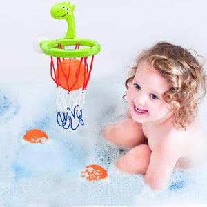 Writing Baby Bath Basketball Hoop Toy Set with 3 Balls