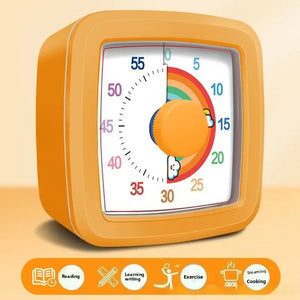 60-Minute Visual Timer – Silent Countdown Clock for Home, School & Classroom