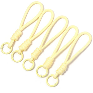 5Pcs Colorful Braided Keychain Lanyard – Anti-Lost Phone & Car Key Strap