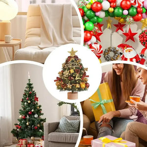 17.7-Inch Artificial Christmas Tree with Lights