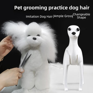 SEO Title: Poodle Dog Grooming Practice Model – Full Body Pet Grooming Dummy