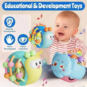 Baby Sensory Rattle Ball – Soft Grasping Toy for Infants 0–12 Months
