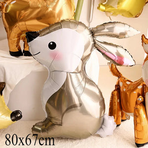 Jungle Safari Deer Foil Balloon – Animal Birthday Party Decorations