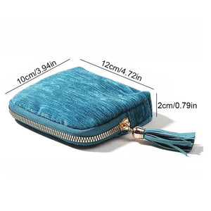 Portable Travel Jewelry Organizer Pouch – Zipper Storage Case