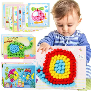 DIY Sticker Craft Kit for Kids Ages 3-6, Creative Educational Art Toy