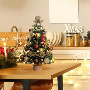 17.7-Inch Artificial Christmas Tree with Lights