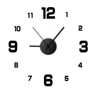 DIY Frameless Wall Clock Decal – Silent Modern Wall Decor