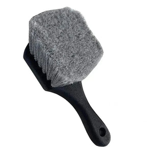 Car Wheel Cleaning Brush – Short Handle Tire & Rim Detailing Tool