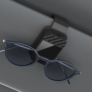 Car Sun Visor Sunglasses Holder & Card Clip Organizer
