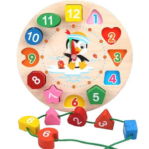 Montessori Wooden Geometry Puzzle Toy for Kids