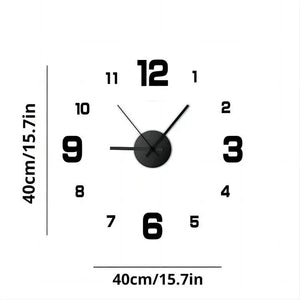 DIY Frameless Wall Clock Decal – Silent Modern Wall Decor