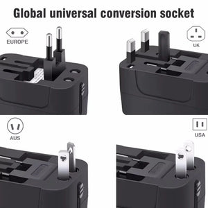 Universal Travel Adapter with Dual USB Ports