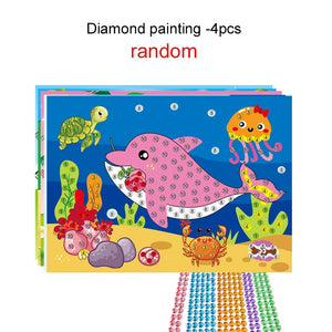 DIY Sticker Craft Kit for Kids Ages 3-6, Creative Educational Art Toy