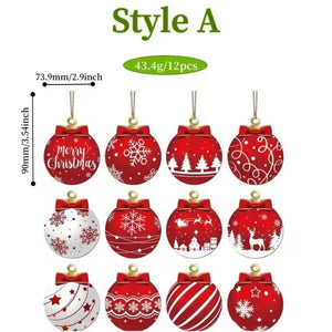 Christmas Wooden Hanging Balls – DIY Tree & Home Decorations