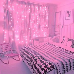 USB LED Fairy Curtain Lights with Remote – Christmas Decor