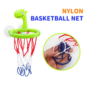 Writing Baby Bath Basketball Hoop Toy Set with 3 Balls