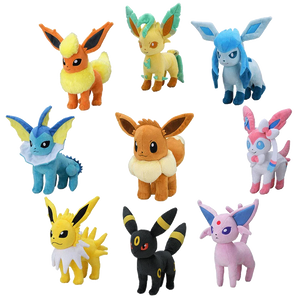 Eevee Family Pokémon Plush Toys – Sylveon, Umbreon & Vaporeon Dolls