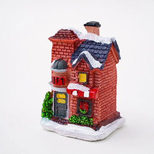 Glowing Resin Christmas House Decor