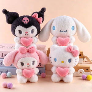 22cm Hello Kitty Kuromi Plush Pillow – Cute Kawaii Stuffed Toy Gift