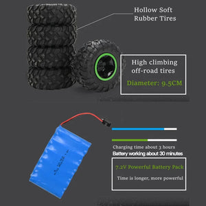 4WD RC Off-Road Car – 2.4G Remote Control Buggy for Kids