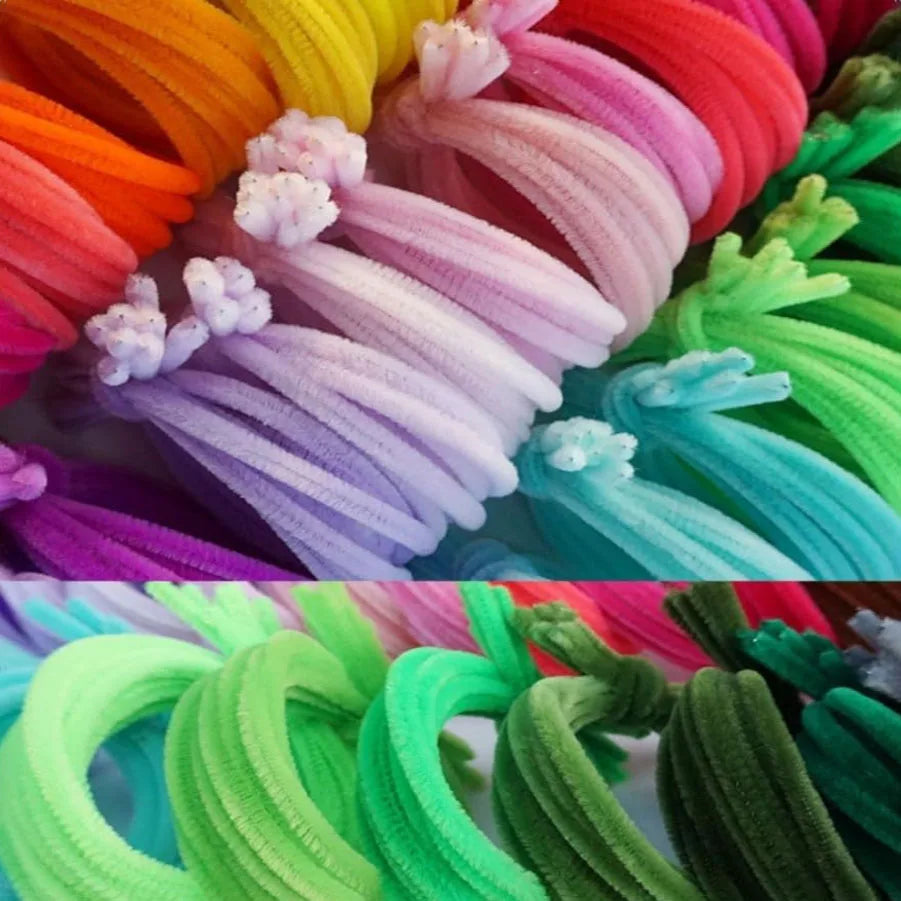Colorful Chenille Pipe Cleaners – DIY Craft Wires for Kids & Handmade Art
