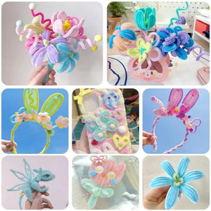 Colorful Chenille Pipe Cleaners – DIY Craft Wires for Kids & Handmade Art